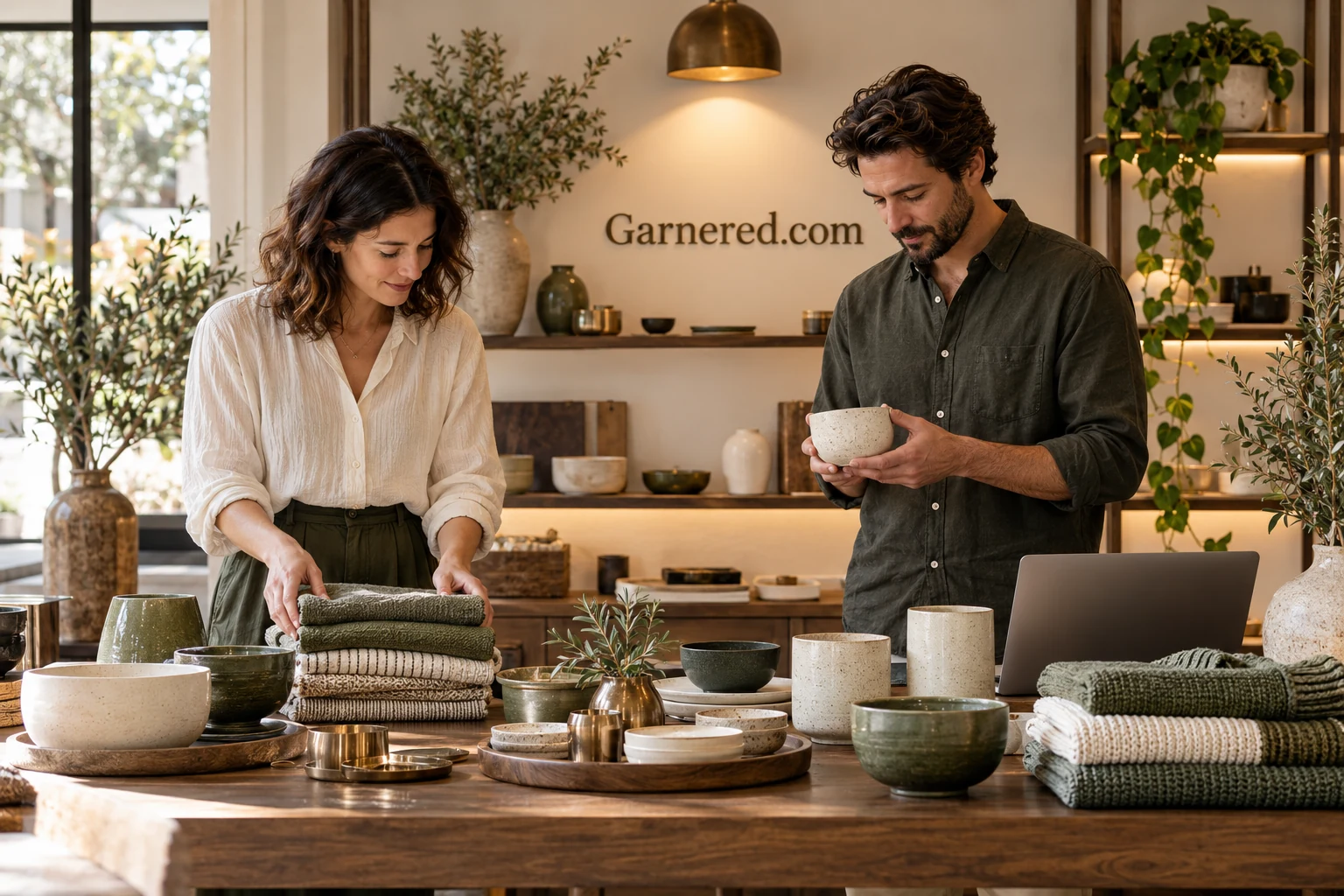 People choosing materials and planning a useful collection